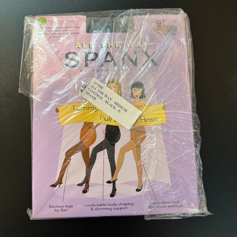 SPANX All The Way - Medium Control - Black - Size E - 2pcs - 24788E